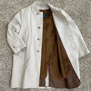 Botany Weathertopper Vintage Trench Coat Jacket With Insulated Lining Size 46